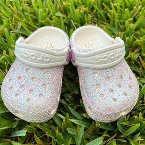 Glitter Crocs size C4
